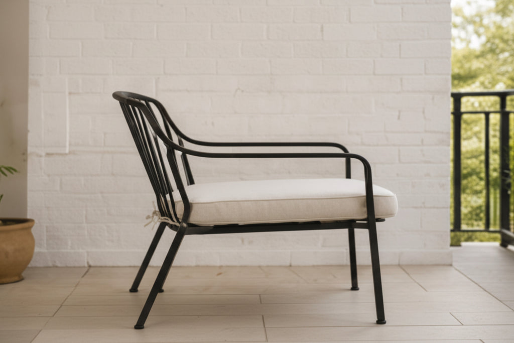 Metal Chair with Cushion
