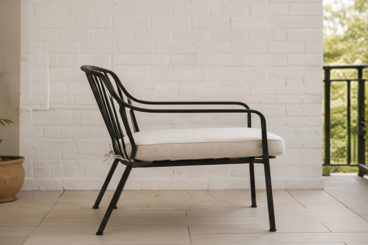 Metal Chair with Cushion