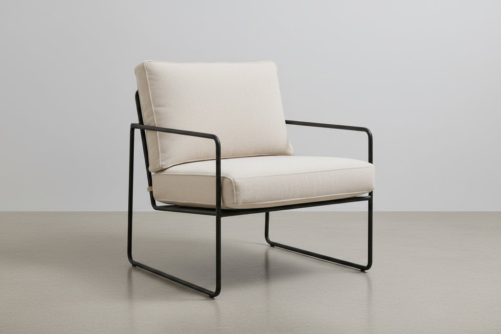 Metal Chair with Cushion